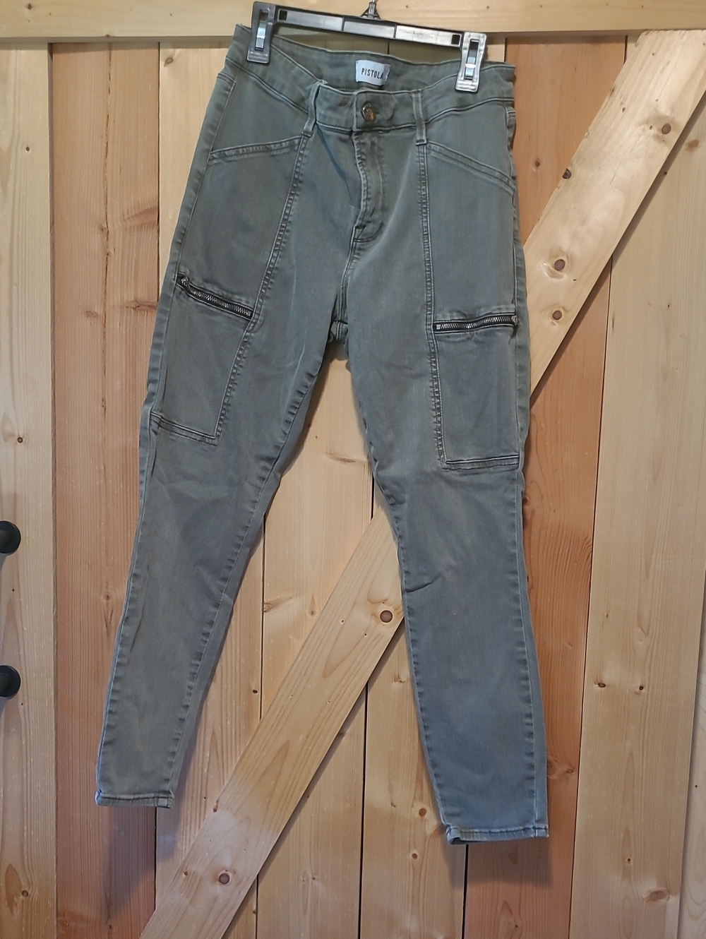 Pistola Olive Utility Slim Skinny Jeans for Women